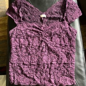 floral top from Garage